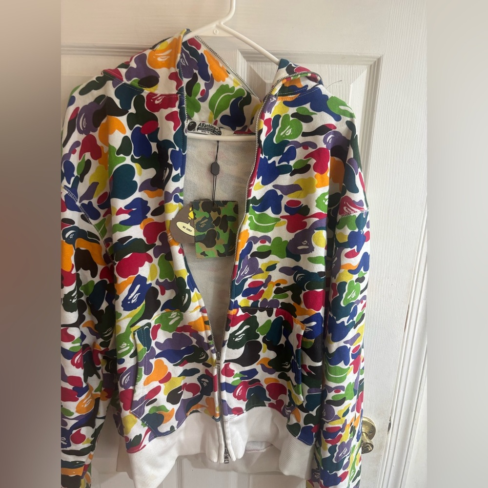 Colorful Camouflage BAPE Hoodie